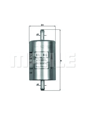 Kuro filtras MAHLE KL 86