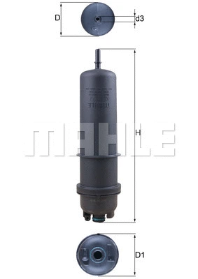 Kuro filtras MAHLE KL 872/7