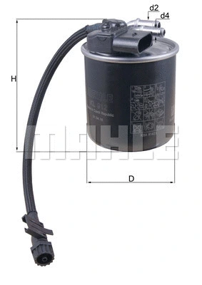 Kuro filtras MAHLE KL 912