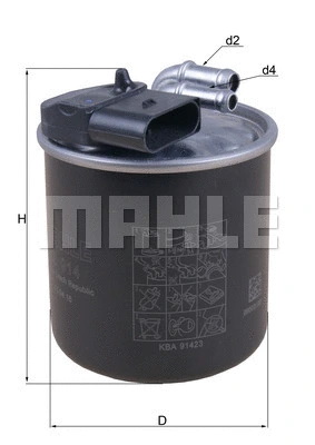 Kuro filtras MAHLE KL 914