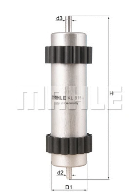 Kuro filtras MAHLE KL 915