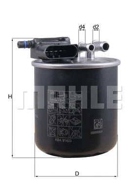 Kuro filtras MAHLE KL 949