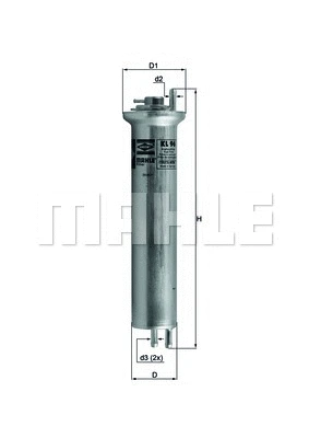 Kuro filtras MAHLE KL 96