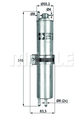 Kuro filtras MAHLE KLH 12
