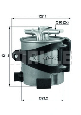 Kuro filtras MAHLE KLH 44/25