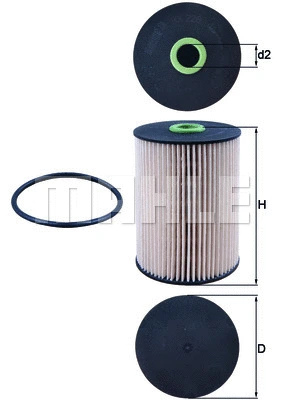 Kuro filtras MAHLE KX 228D