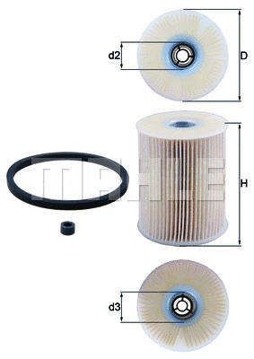 Kuro filtras MAHLE KX 231D