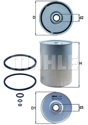 Kuro filtras MAHLE KX 24D