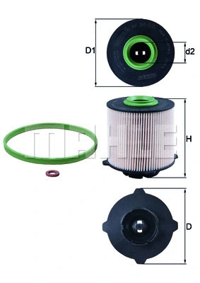 Kuro filtras MAHLE KX 265D
