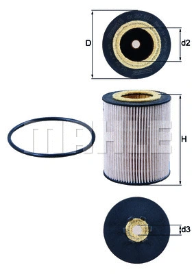 Kuro filtras MAHLE KX 267D
