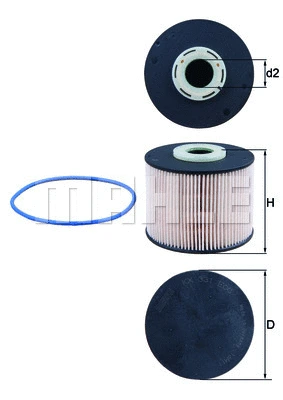 Kuro filtras MAHLE KX 331D