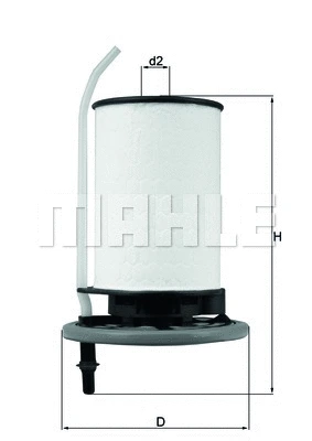 Kuro filtras MAHLE KX 398