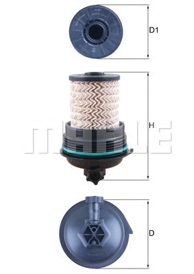 Kuro filtras MAHLE KX 480