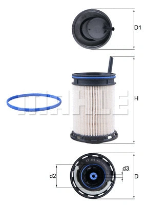 Kuro filtras MAHLE KX 494D