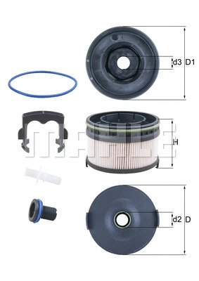 Kuro filtras MAHLE KX 568KIT