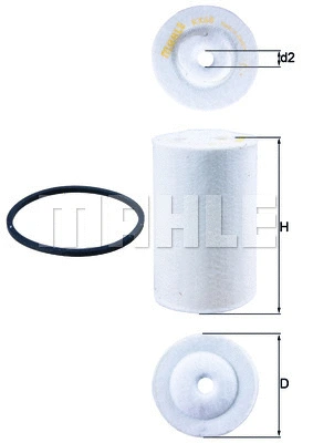 Kuro filtras MAHLE KX 68D