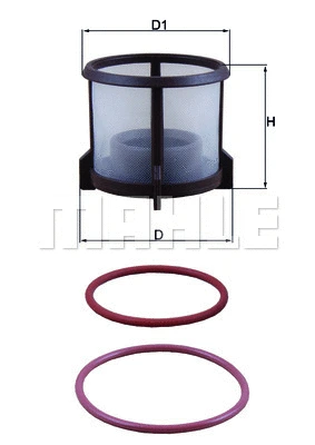 Kuro filtras MAHLE KX 72D2