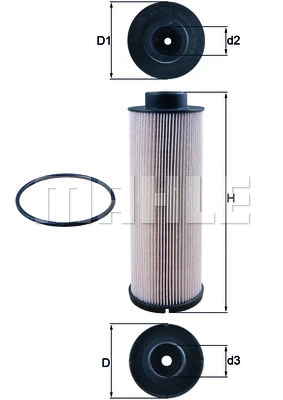 Kuro filtras MAHLE KX 73/1D