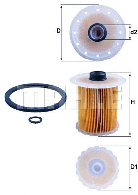 Kuro filtras MAHLE KX 81D
