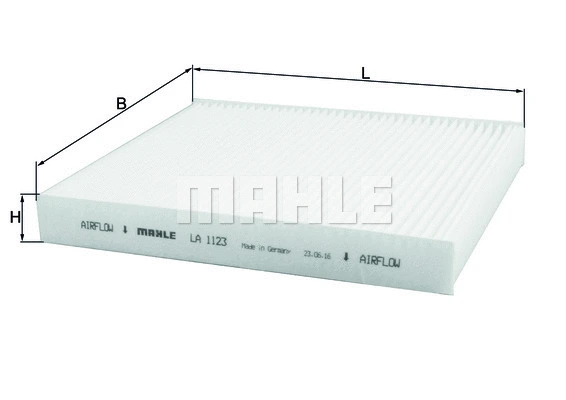 Salono filtras MAHLE LA 1123