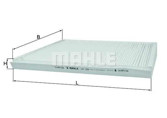 Salono filtras MAHLE LA 129