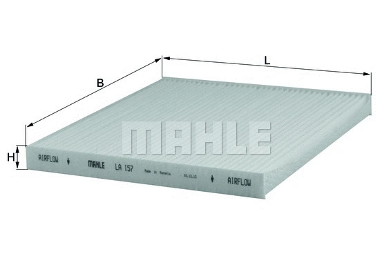 Salono filtras MAHLE LA 157