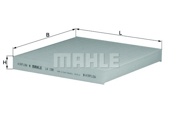 Salono filtras MAHLE LA 158