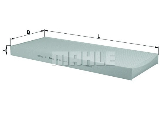 Salono filtras MAHLE LA 167
