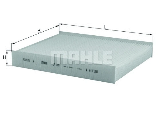 Salono filtras MAHLE LA 169