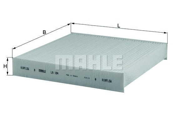 Salono filtras MAHLE LA 184