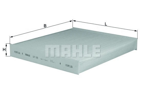 Salono filtras MAHLE LA 189
