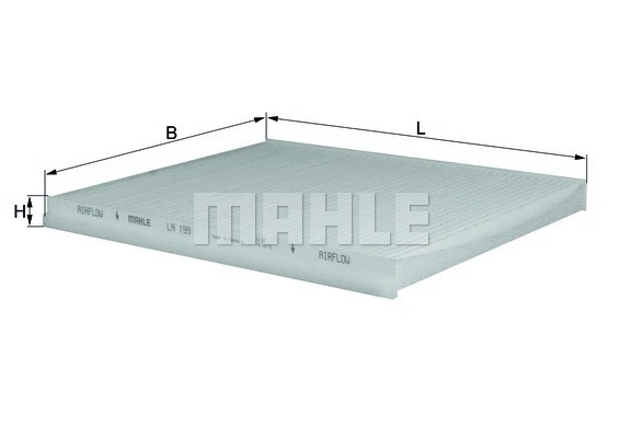 Salono filtras MAHLE LA 199