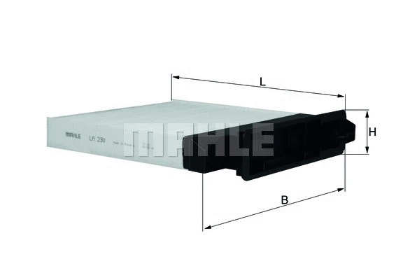 Salono filtras MAHLE LA 230