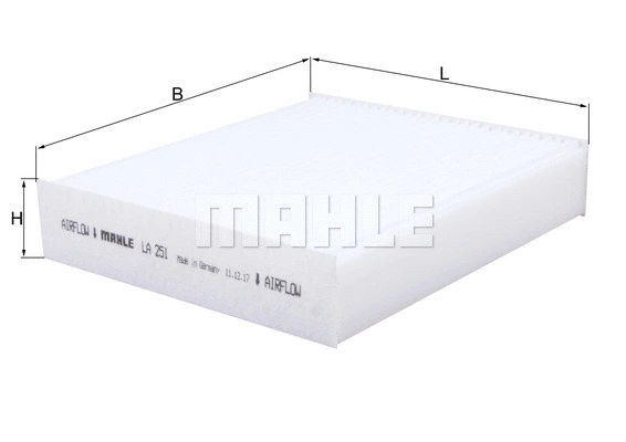Salono filtras MAHLE LA 251