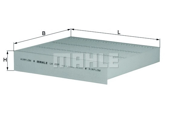 Salono filtras MAHLE LA 297