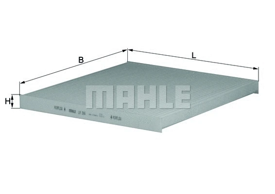 Salono filtras MAHLE LA 306