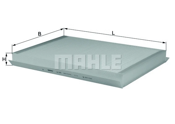 Salono filtras MAHLE LA 307