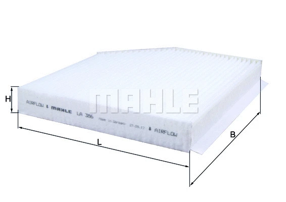 Salono filtras MAHLE LA 386