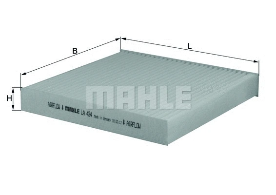 Salono filtras MAHLE LA 424
