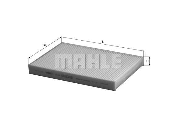 Salono filtras MAHLE LA 439