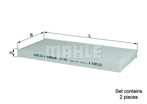 Salono filtras MAHLE LA 444/S