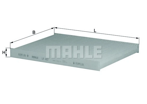 Salono filtras MAHLE LA 463