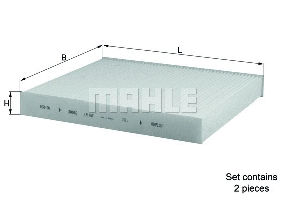 Salono filtras MAHLE LA 467/S