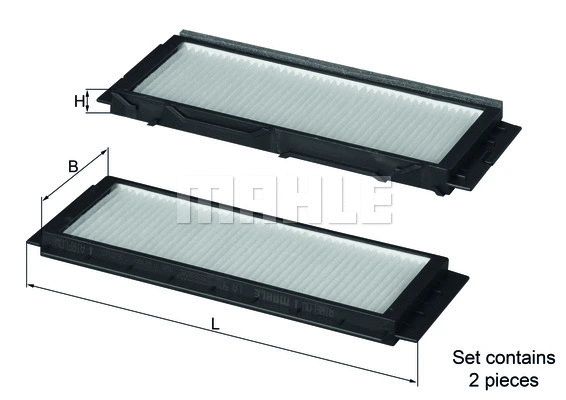 Salono filtras MAHLE LA 501/S