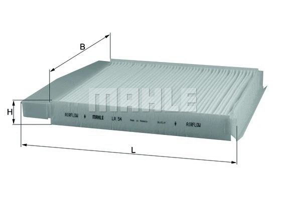 Salono filtras MAHLE LA 54