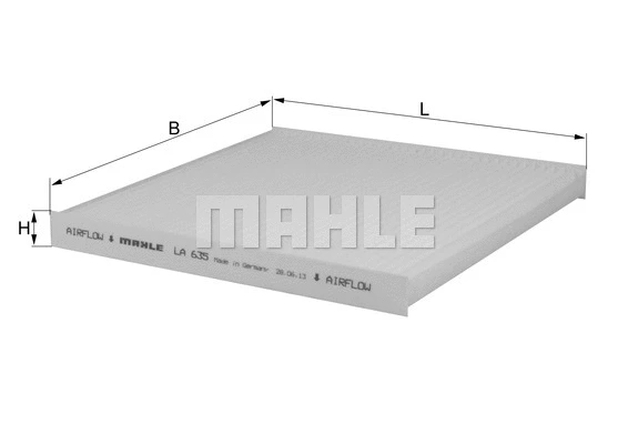 Salono filtras MAHLE LA 635