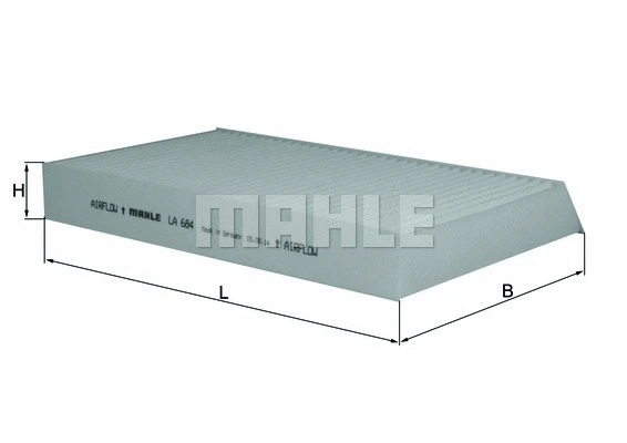 Salono filtras MAHLE LA 684