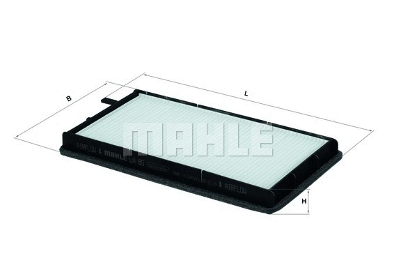 Salono filtras MAHLE LA 80