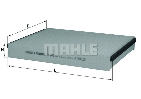 Salono filtras MAHLE LA 875
