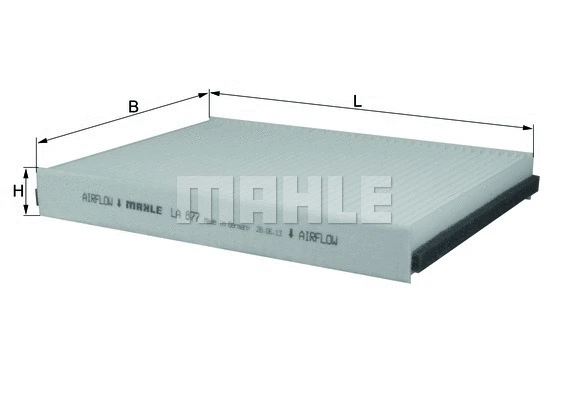 Salono filtras MAHLE LA 877